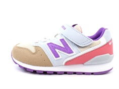 New Balance sneaker mystic purple/natural pink med velcro